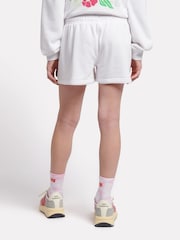 New Balance White Kids Floral Vines Graphic Shorts - Image 2 of 8