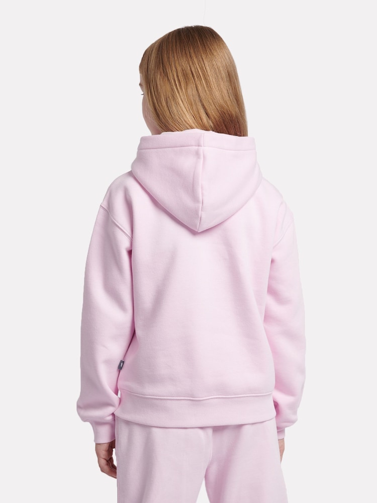 Roze - New Balance Kids French Terry Stacked Logo Hoodie - Image 2 of 7