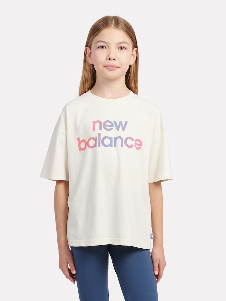 New Balance Natural Kids Gradient Graphic 100% Cotton T-Shirt - Image 1 of 4