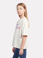 New Balance Natural Kids Gradient Graphic 100% Cotton T-Shirt - Image 3 of 4