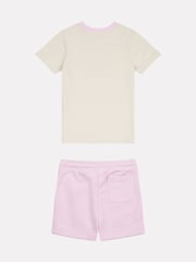 New Balance Natural Kids Jersey Ringer T-Shirt & Shorts Set - Image 2 of 5