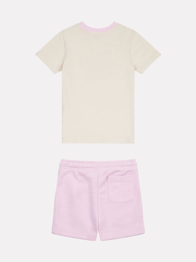 New Balance Natural Kids Jersey Ringer T-Shirt & Shorts Set - Image 2 of 5