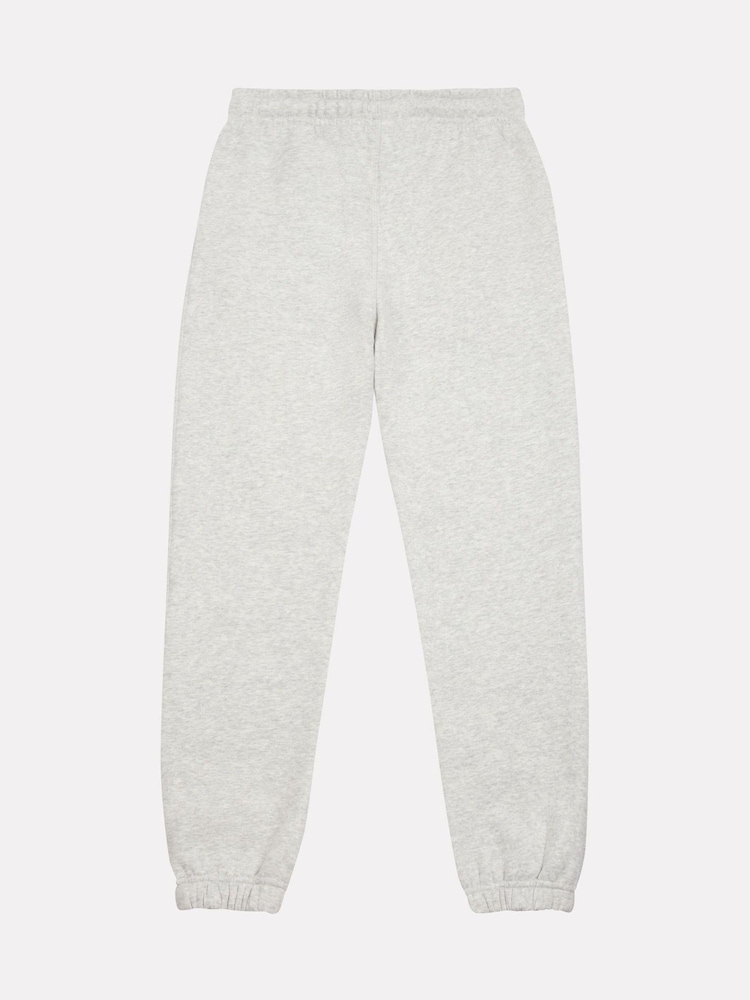 Gri - Pantaloni sport New Balance Kids cu logo mic din Material plușat franțuzesc - Image 6 of 7