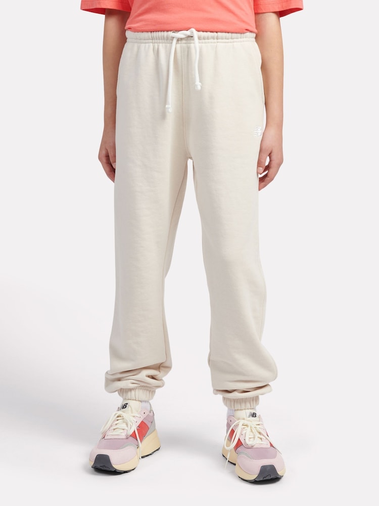 New Balance Natural Kids French Terry Small Logo Joggers - Image 1 of 5