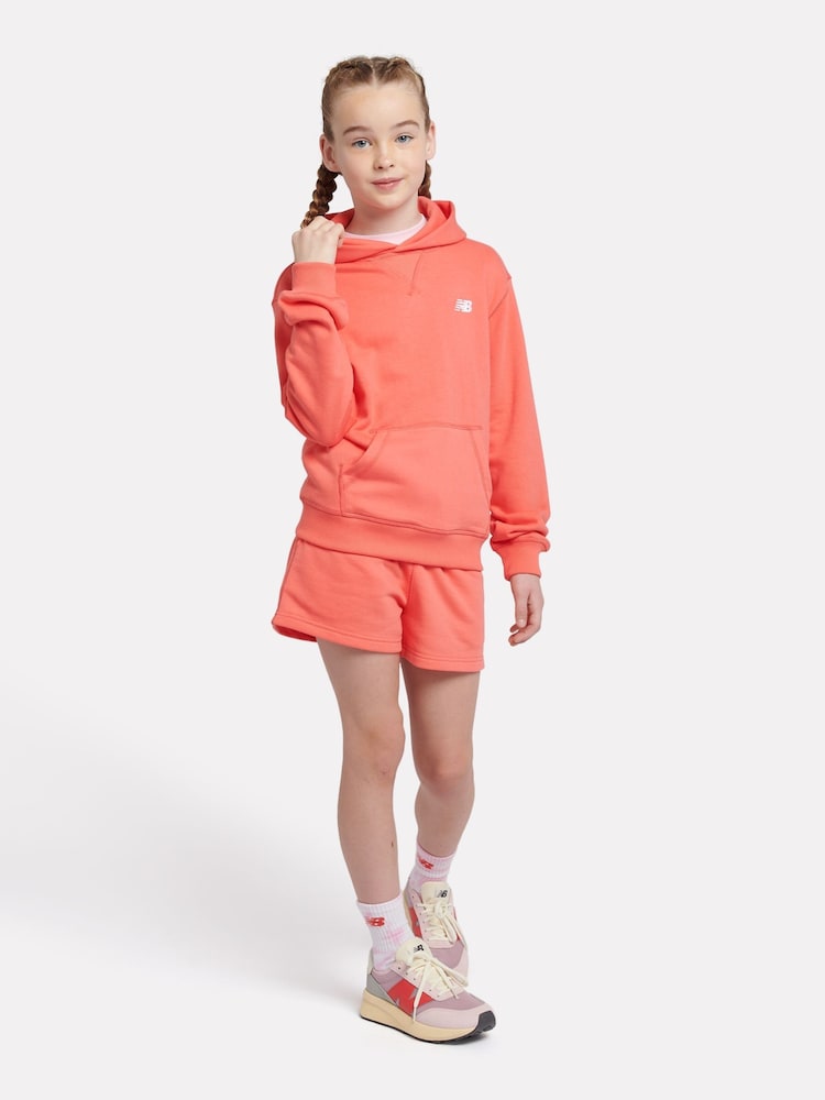 Rood - New Balance Kids French Terry Small Logo Hoodie - Image 4 of 8