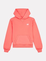 Rood - New Balance Kids French Terry Small Logo Hoodie - Image 6 of 8