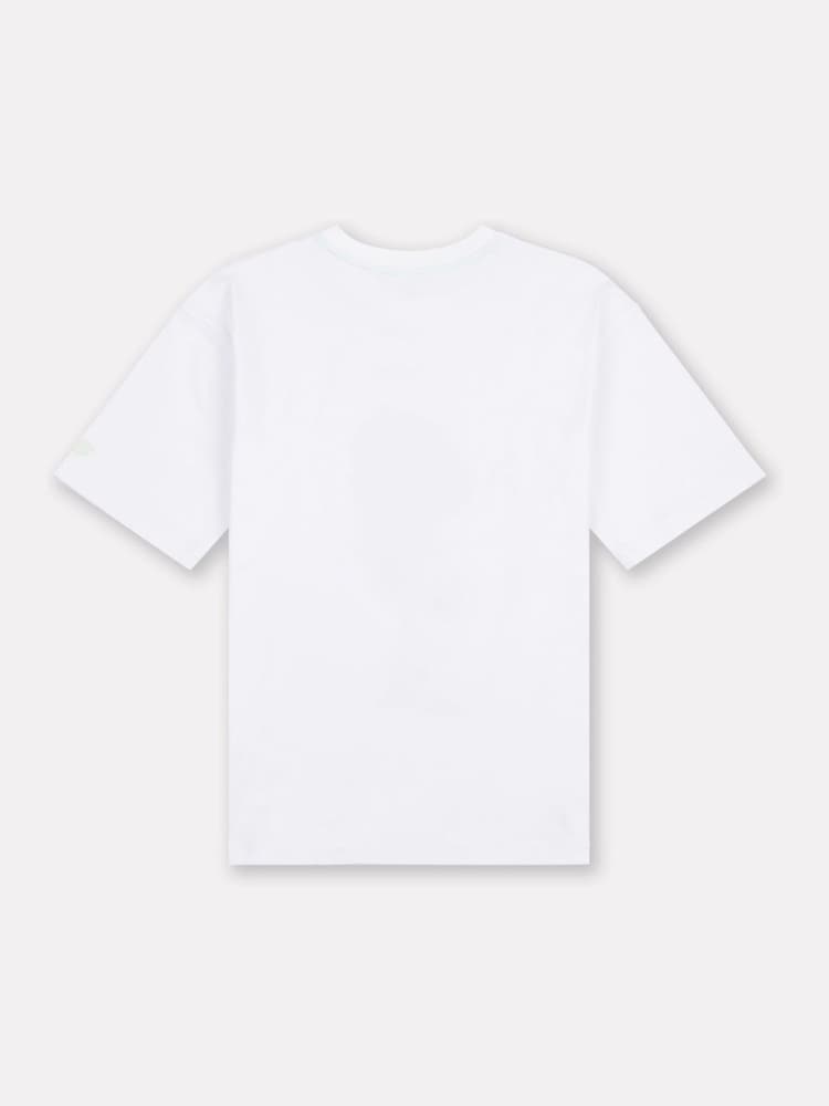 New Balance White Kids Tennis Girl Graphic 100% Cotton T-Shirt - Image 8 of 8