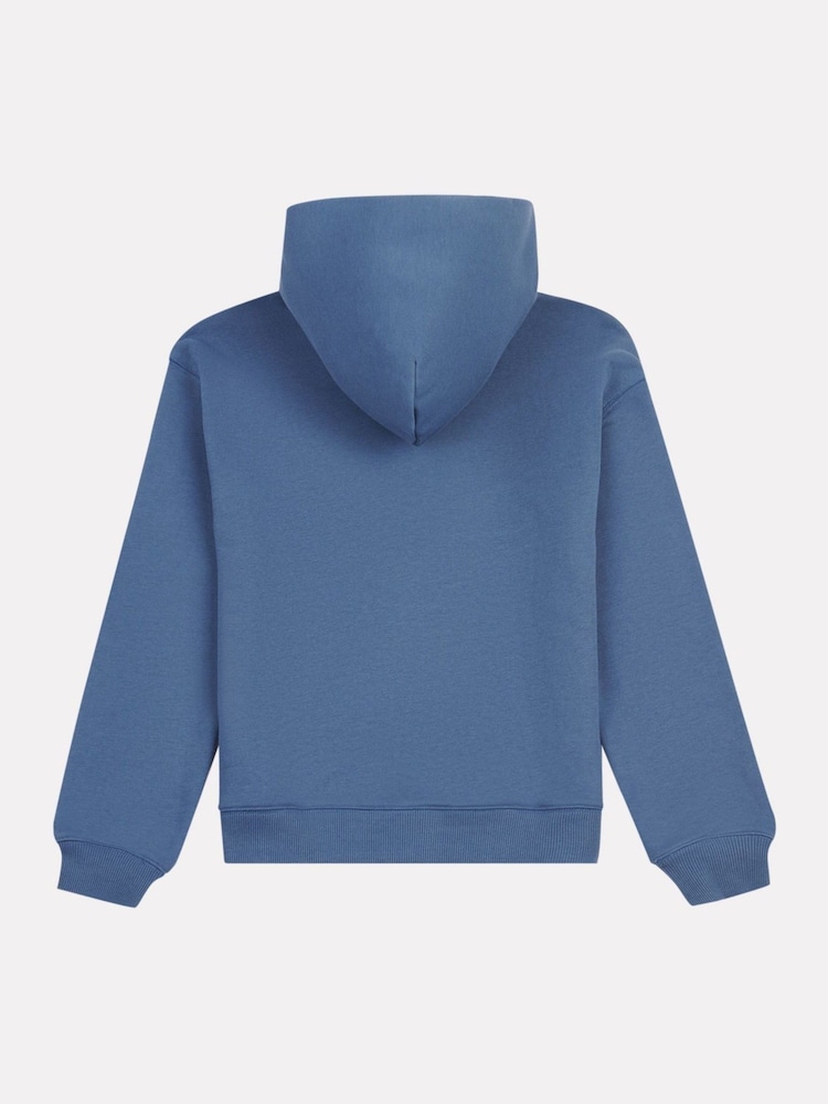 New Balance Blue Kids French Terry Small Logo Zip Hoodie - Image 8 of 8 New Balance Blue Kids French Terry Small Logo Zip Hoodie - Image 8 of 8
