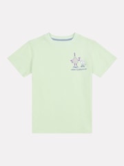 New Balance Green Kids Athletics Tennis Cartoon 100% Cotton Graphic T-Shirt - Image 7 of 9