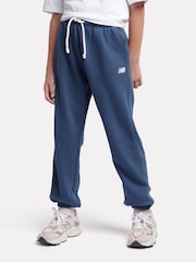 New Balance Blue Kids French Terry Small Logo Joggers - Image 1 of 5