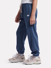 New Balance Blue Kids French Terry Small Logo Joggers - Image 2 of 5