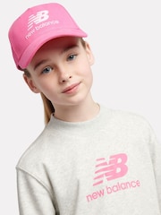 New Balance Dark Grey Kids Stacked Logo 100% Cotton T-Shirt & Cycle Shorts Set - Image 3 of 9