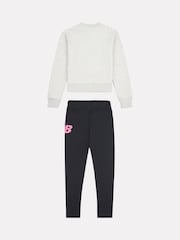 New Balance Dark Grey Kids Stacked Logo 100% Cotton T-Shirt & Cycle Shorts Set - Image 6 of 9