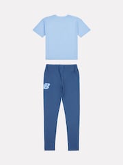 New Balance Blue Kids Greatest Hits Graphic T-Shirt and Leggings Set - Image 6 of 9