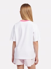 New Balance White Kids Running Club Graphic 100% Cotton T-Shirt - Image 2 of 8