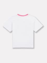 New Balance White Kids Running Club Graphic 100% Cotton T-Shirt - Image 8 of 8