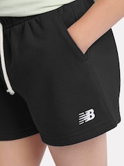 New Balance Black Small Girls Logo Shorts - Image 4 of 7