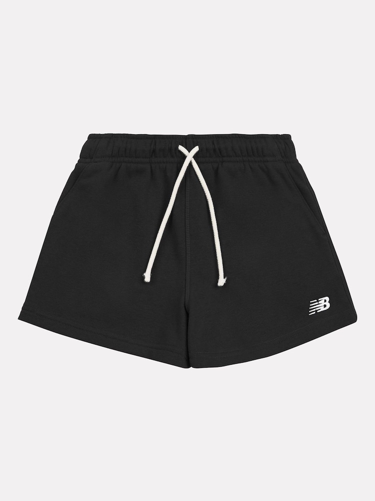 Zwart - New Balance shorts met klein logo voor meisjes - Image 6 of 7