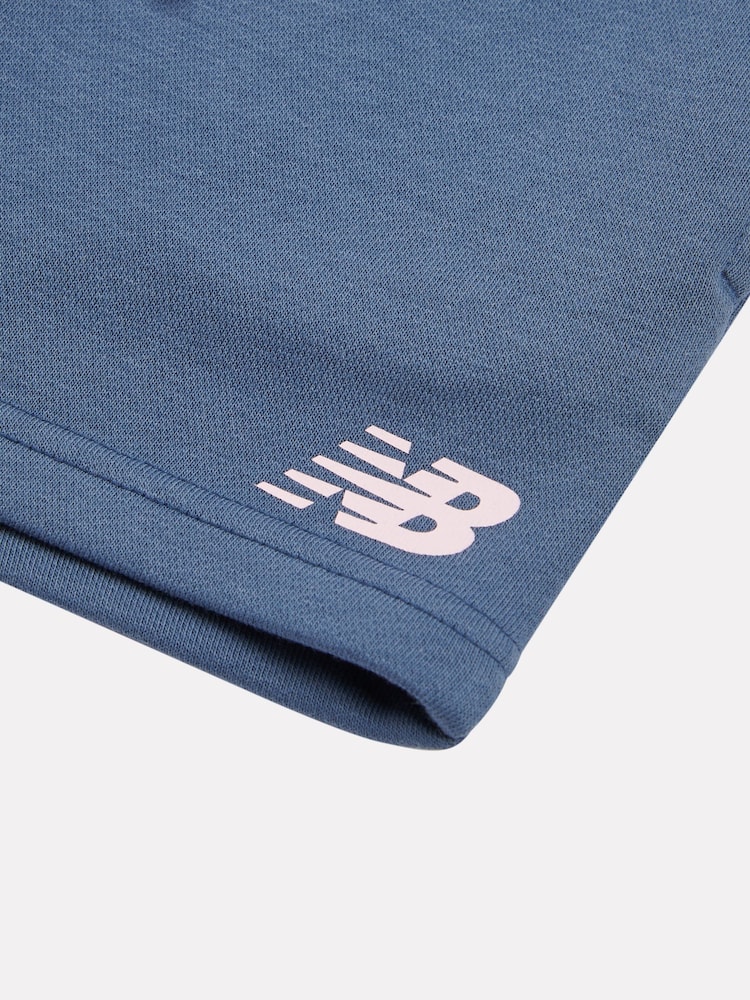 Розовый - New Balance Kids Jersey Ringer T-Shirt & Shorts Set - Image 5 of 5