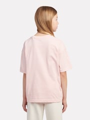 New Balance Dark Pink Small Girls Logo 100% Cotton T-Shirt - Image 3 of 8