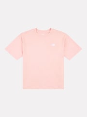 New Balance Dark Pink Small Girls Logo 100% Cotton T-Shirt - Image 6 of 8