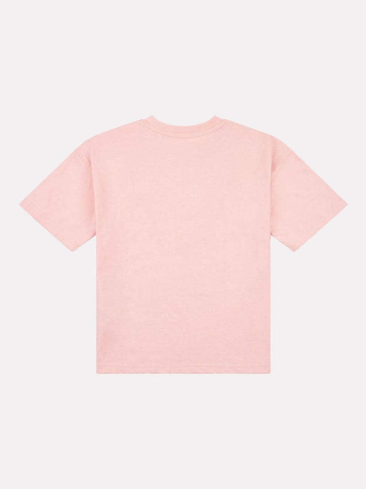 New Balance Dark Pink Small Girls Logo 100% Cotton T-Shirt - Image 7 of 8