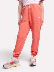 New Balance Red Kids French Terry Small Logo Joggers - Image 1 of 8