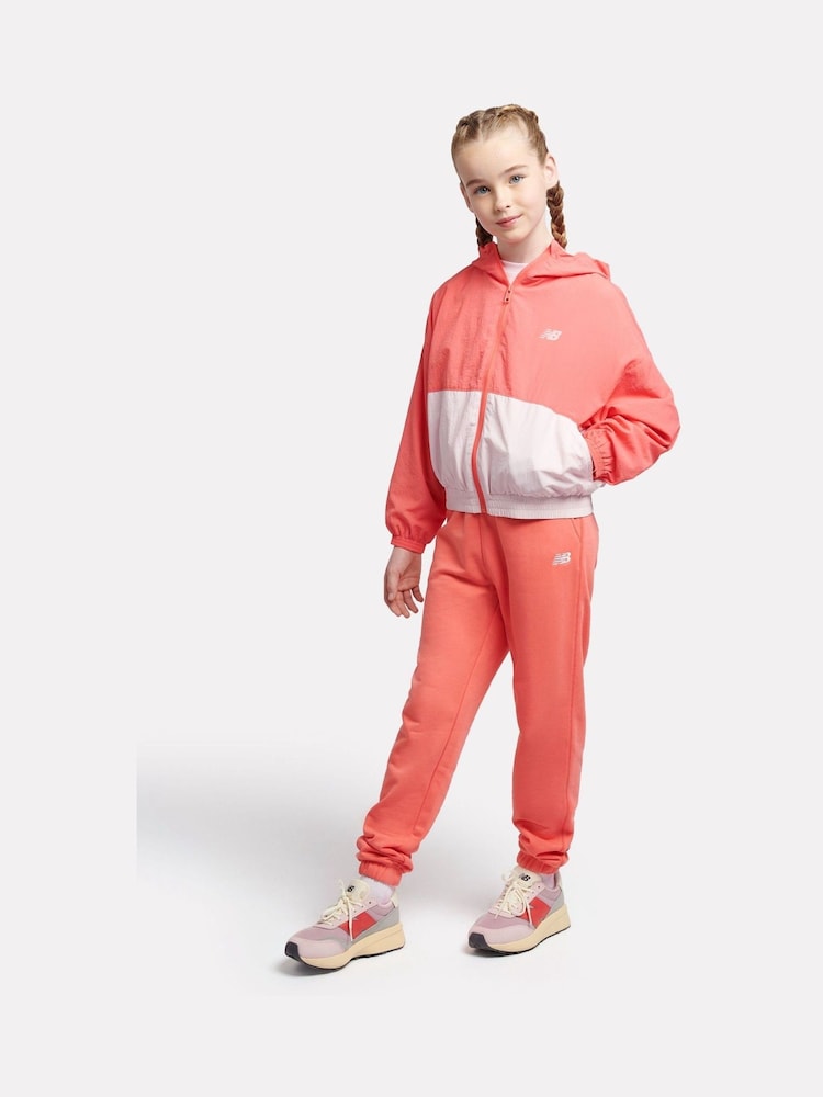 Rood - New Balance Kids French Terry Small Logo Joggers - Image 4 of 8