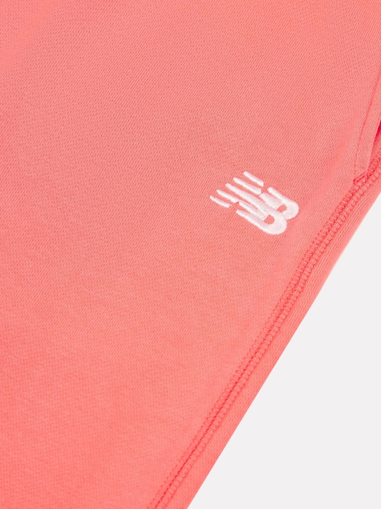 New Balance Red Kids French Terry Small Logo Joggers - Image 8 of 8