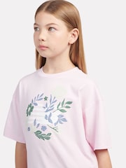 New Balance Kids Floral Graphic 100% Cotton T-Shirt - Imagen 4 de 6
