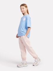 New Balance Pink Kids French Terry Small Logo Joggers - Image 4 of 8
