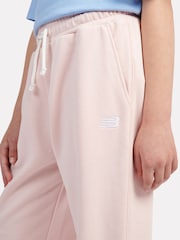 New Balance Pink Kids French Terry Small Logo Joggers - Image 5 of 8