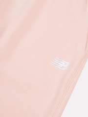 New Balance Pink Kids French Terry Small Logo Joggers - Image 8 of 8