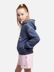 New Balance Blue Girls Floral Sneaker Hoodie - Image 2 of 6