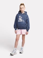 New Balance Blue Girls Floral Sneaker Hoodie - Image 5 of 6