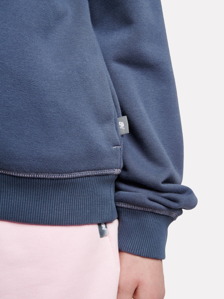New Balance Blue Girls Floral Sneaker Hoodie - Image 6 of 6