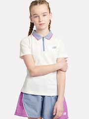 New Balance Kids Tennis 100% Cotton Polo Shirt - Imagen 1 de 6