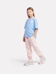 New Balance Blue Kids Hoops Court Graphic 100% Cotton T-Shirt - Image 4 of 7