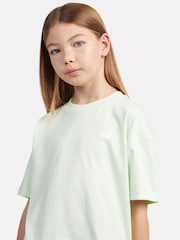 New Balance light green Small Girls Logo 100% Cotton T-Shirt - Image 3 of 7