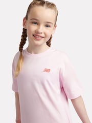 New Balance Kids Small Logo 100% Cotton T-Shirt and Short Set - Imagen 4 de 10
