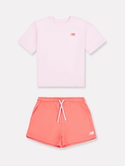 New Balance Kids Small Logo 100% Cotton T-Shirt and Short Set - Imagen 6 de 10