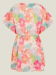 Angels By Accessorize Girls Tropical Print 100% Cotton Kaftan - Bild 2 von 3