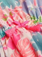 Angels By Accessorize Girls Tropical Print 100% Cotton Kaftan - Bild 3 von 3