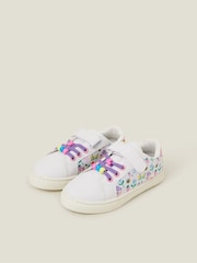 Angels By Accessorize White Girls Spring Garden Trainers - Image 1 of 3