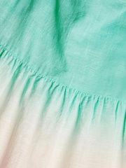 Angels By Accessorize Blue Girls Ombre Tiered 100% Cotton Sun Dress - Image 4 of 4