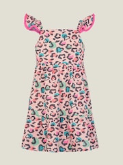 Angels By Accessorize Girls Leopard Print Sun Dress - Imagen 1 de 3