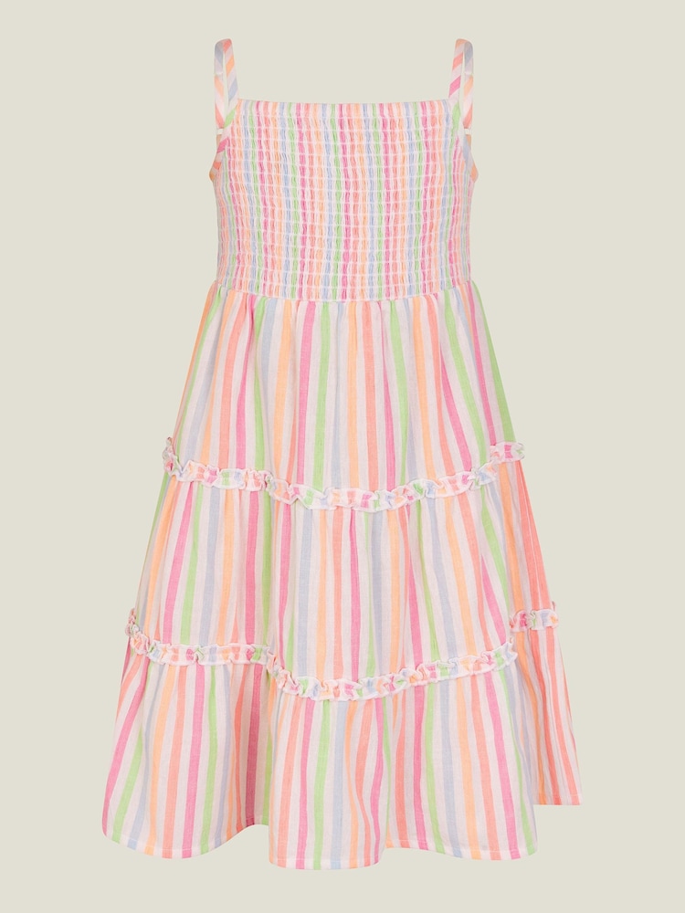 Angels By Accessorize Black Girls Stripe Sun Dress - Image 1 of 3