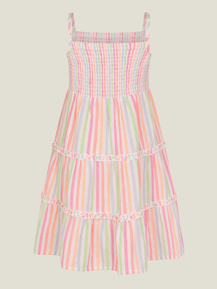 Angels By Accessorize Black Girls Stripe Sun Dress - Image 2 of 3