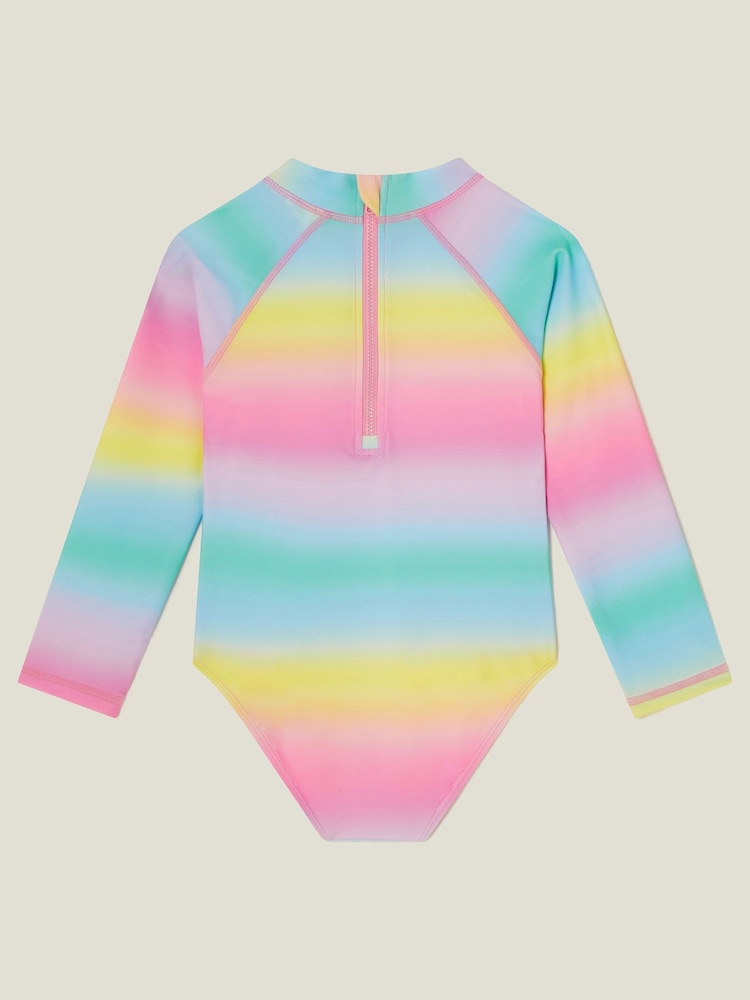 Angels By Accessorize Mädchen-Badeanzug mit Herz-Muster und langen Ärmeln - Bild 2 von 3