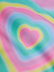 Angels By Accessorize Pink Girls Heart Long Sleeve Swimsuit - Image 4 of 4